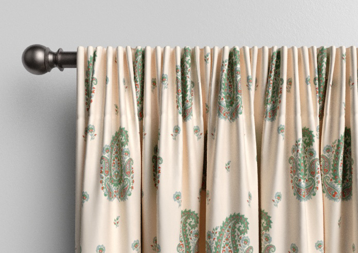 Petal & Block Boothi, Neem - Made to Measure Curtains - Image 9